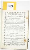 (MEXICO--1764.) Vilaplana, Hermenegildo. Enchiridion canonico-morale de confessario ad inhonesta, & turpia solicitante.